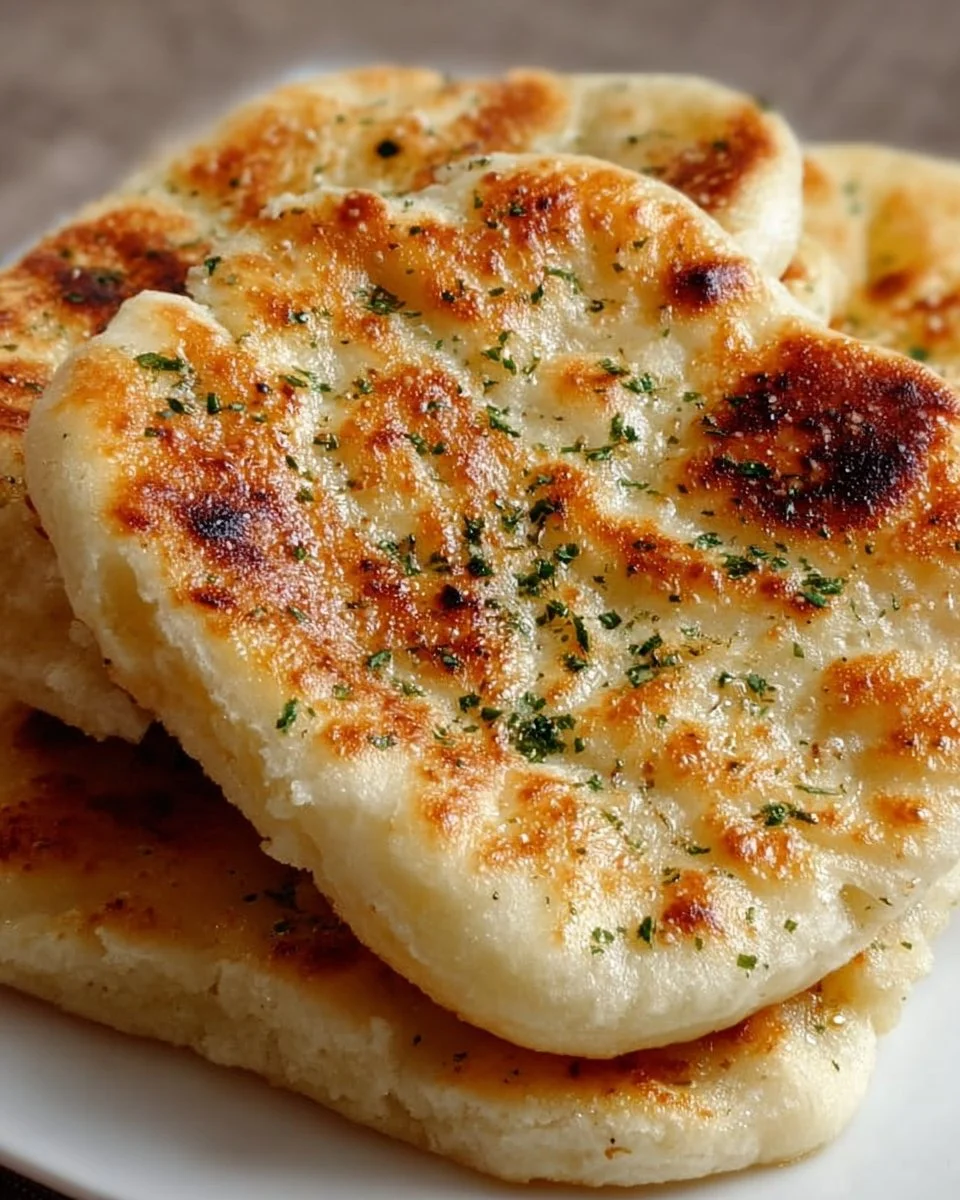 Easy no-oven Turkish bread ready to serve with a meal