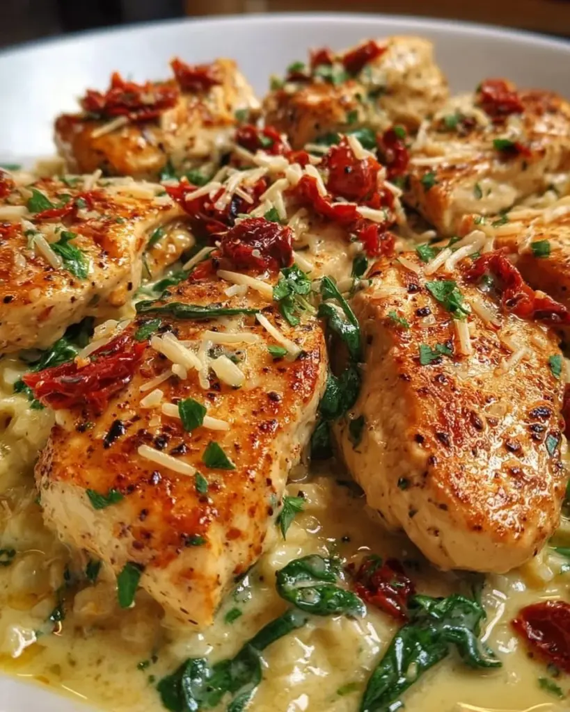 Delicious One Pan Marry Me Chicken dish ready to serve