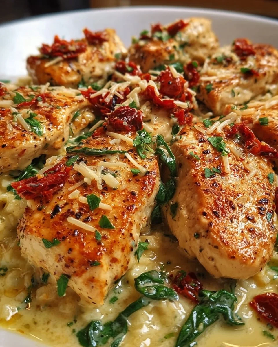 Delicious One Pan Marry Me Chicken dish ready to serve