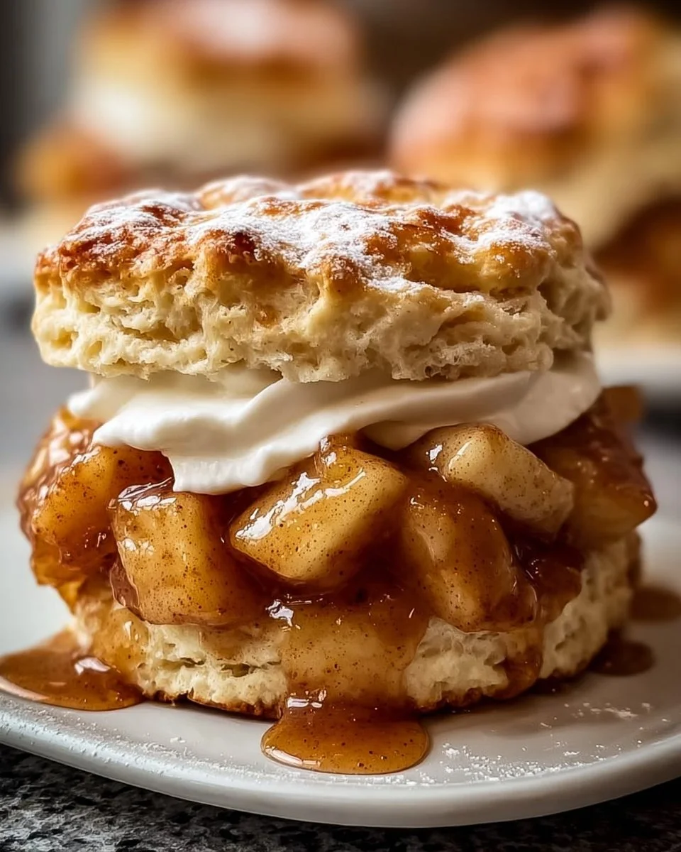 Apple Pie Biscuit Sandwiches - a tasty twist on traditional apple pie