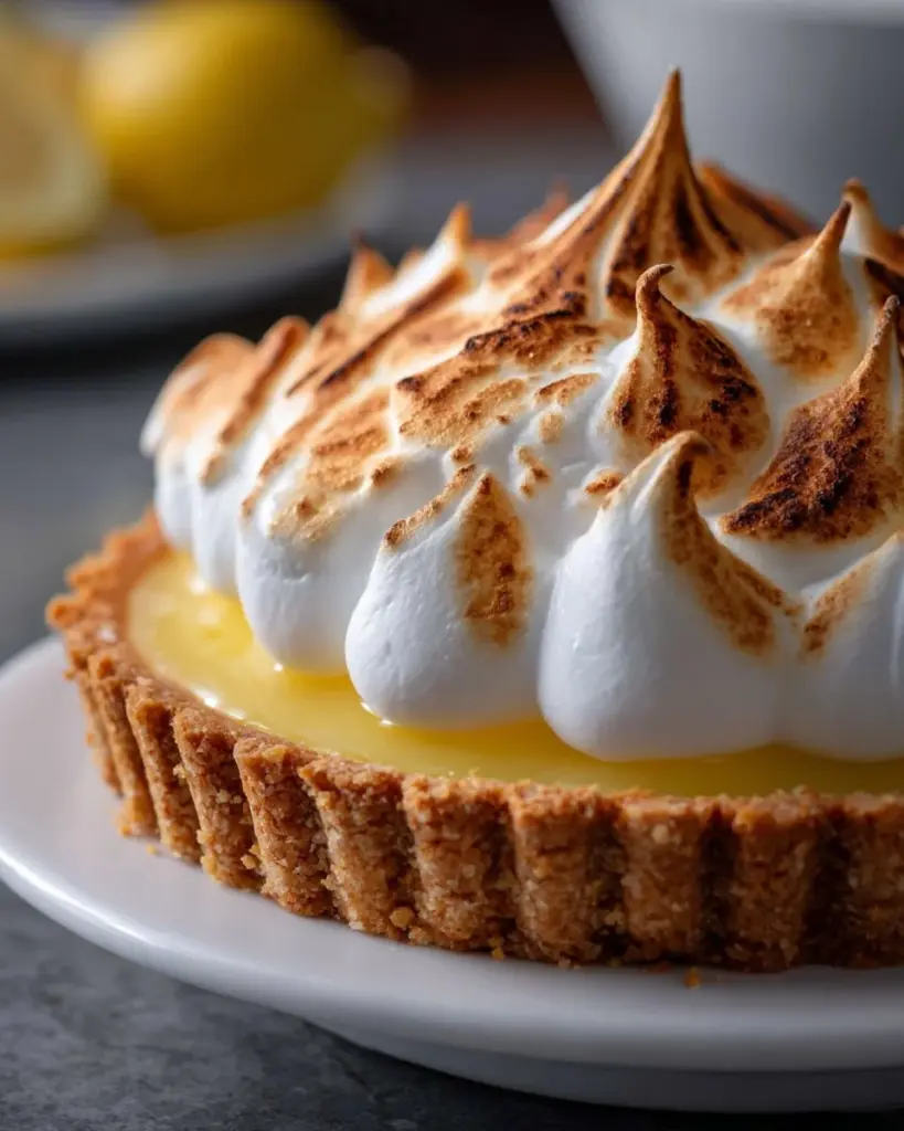 Delicious Lemon Meringue Tart with a golden crust and fluffy meringue topping