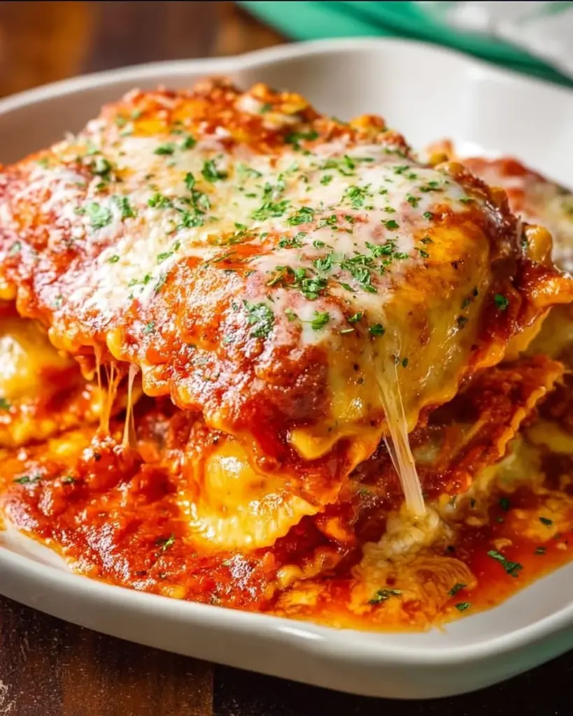 Cheese ravioli lasagna recipe for a quick and delicious meal