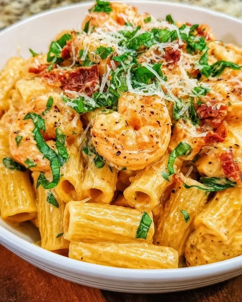 Delicious Marry Me Shrimp Pasta served elegantly on a plate